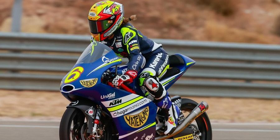 Keren! Pebalap Wanita ini Enggan Berpisah dari Ajang Moto3