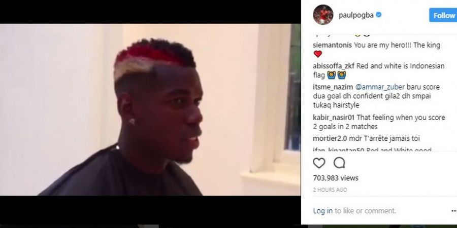 Paul Pogba Ubah Gaya Rambut, Fan Indonesia Sebut Mirip Badut