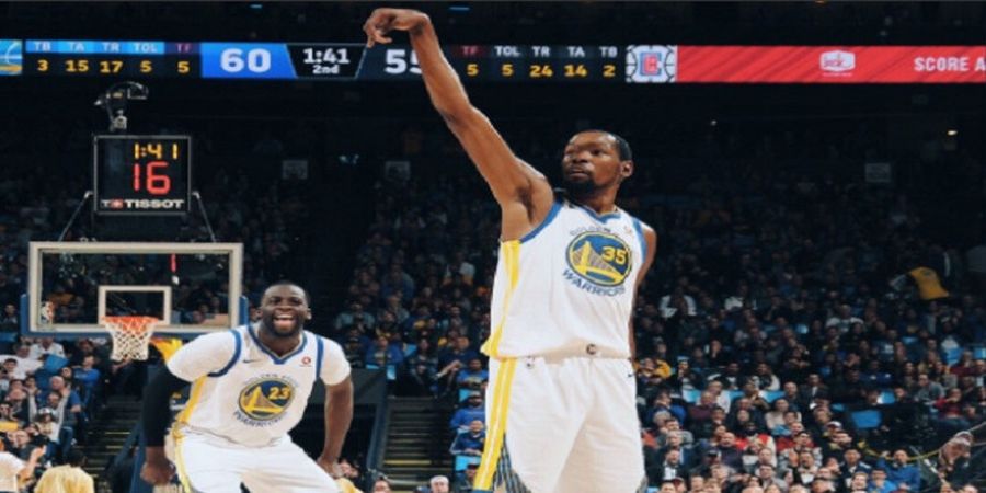 Kevin Durant Catat Rekor Penting walau Warriors Kalah dari Clippers