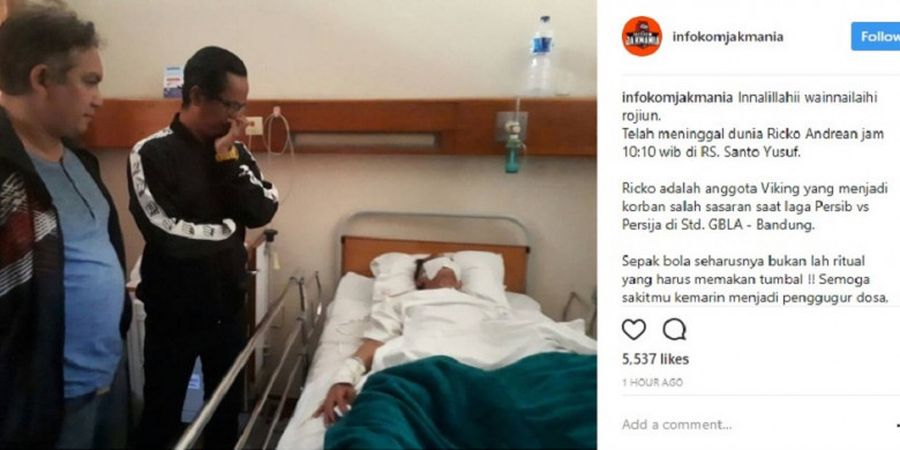 Kenangan Bung Ferry Saat Menjenguk Ricko Andrean