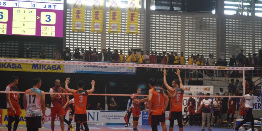 Final Four Proliga 2018 - Surabaya Bhayangkara Samator Sukses Tundukkan Jakarta BNI Taplus