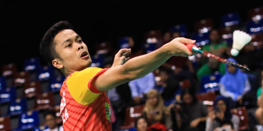 Kejurnas PBSI 2018 - Anthony Sinisuka Ginting Kerepotan Hadapi Pebulu Tangkis TNI AD