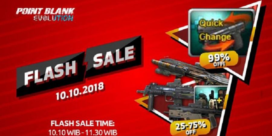 Raih Diskon hingga 99 Persen di Flash Sale 10.10 Point Blank Hari Ini