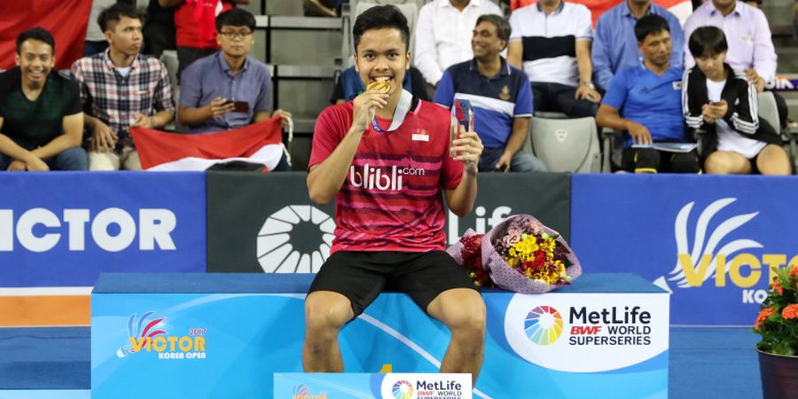 Juara di Korea Terbuka, Anthony Ginting Masuk Jajaran Tunggal Putra Bergelimang Hadiah