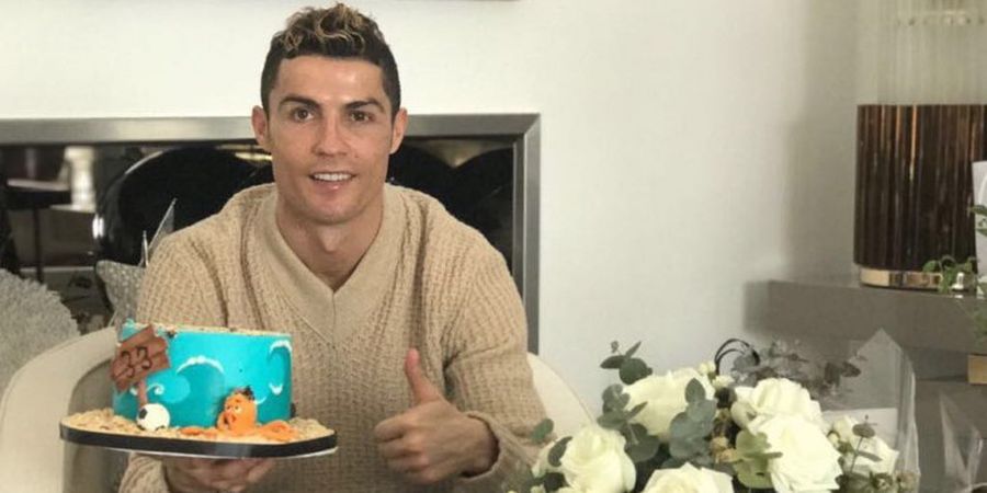 Lakukan Olahraga di Hari Ulang Tahun, Cristiano Ronaldo Malah Bikin Netizen Salah Fokus