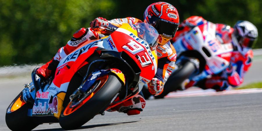 Beda Tipis dari Valentino Rossi, Marc Marquez Sukses Rebut Pole Position GP Republik Ceska