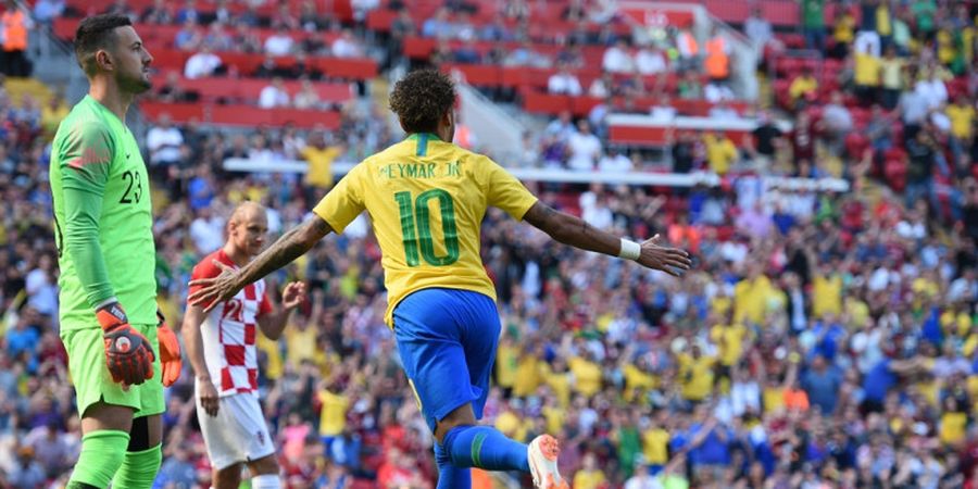 Hasil Brasil Vs Kroasia - Kecoh 3 Pemain, Gol Tendangan Geledek Neymar Bawa Selecao Menang