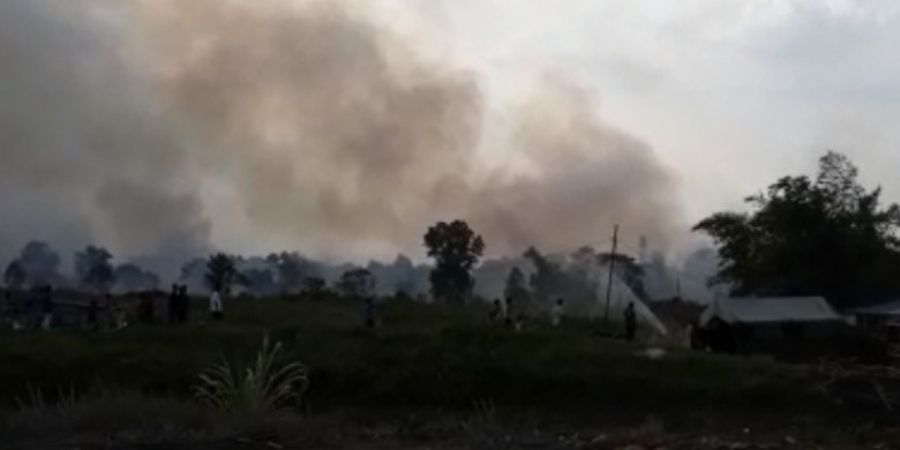 VIDEO - Kebakaran Lahan di Jakabaring Warnai Hari ke-3 usai Asian Games 2018 Resmi Dibuka