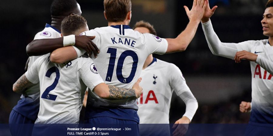 Hasil Liga Inggris - Tottenham Hotspur untuk Sementara Salip Manchester City