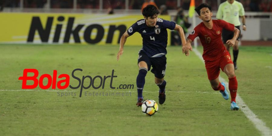 Timnas U-19 Indonesia Tertinggal dari Jepang Lewat Sepakan Spektakuler