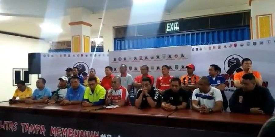 VIDEO - Inilah Ikrar Perdamaian 18 Petinggi Klub Kontestan Liga 1 2018