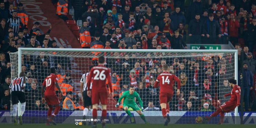 Hasil Liga Inggris - Menang Telak atas Newcastle, Liverpool Resmi Juara Paruh Musim