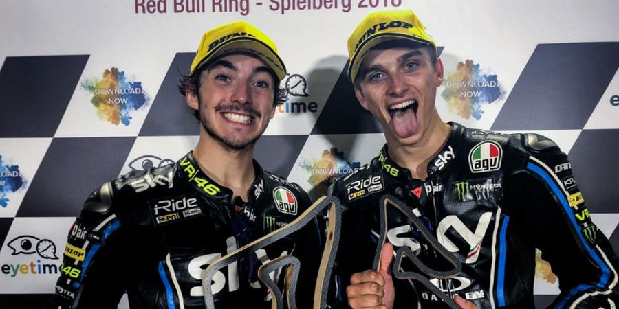 Hasil Moto2 Malaysia 2018 - Adik Rossi Rebut Kemenangan Perdana, Bagnaia Amankan Gelar Juara Dunia Moto2 2018