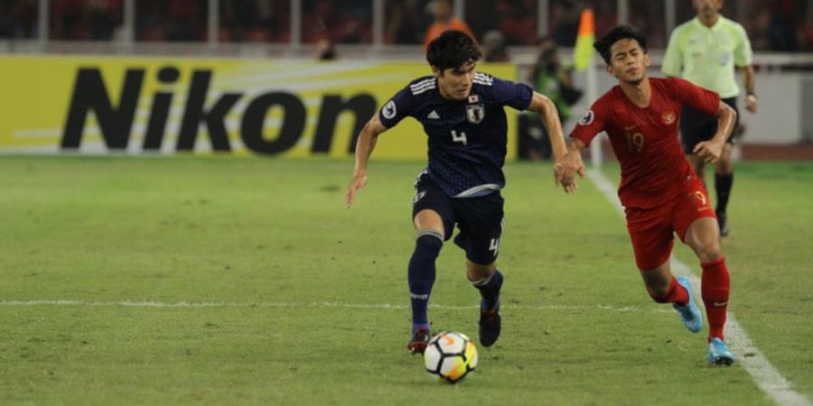 Timnas U-19 Indonesia Vs Jepang - Tembakan Jarak Jauh Bikin Samurai Biru Memimpin