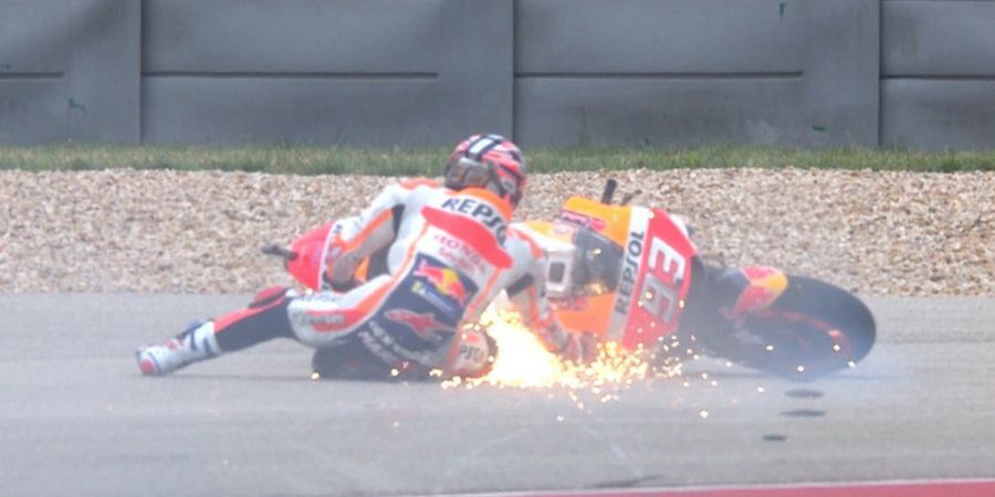 Hasil Kualifikasi MotoGP Americas 2018 - Sempat Terjatuh, Marc Marquez Tetap Mampu Tampil Sebagai yang Tercepat