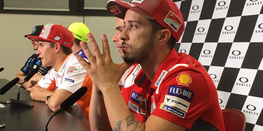 Andrea Dovizioso Tuding Balik Valentino Rossi Terkait Manuver yang Dilakukan di MotoGP Belanda 2018