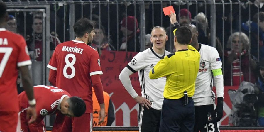 Babak Pertama FC Bayern Muenchen Vs Besiktas -Gol Thomas Mueller Bawa Bayern Ungguli 10 Pemain Besiktas