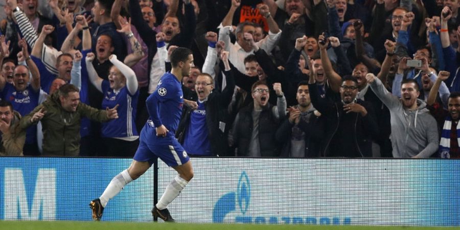 Chelsea Vs AS Roma - Eden Hazard Selamatkan The Blues dari Kekalahan