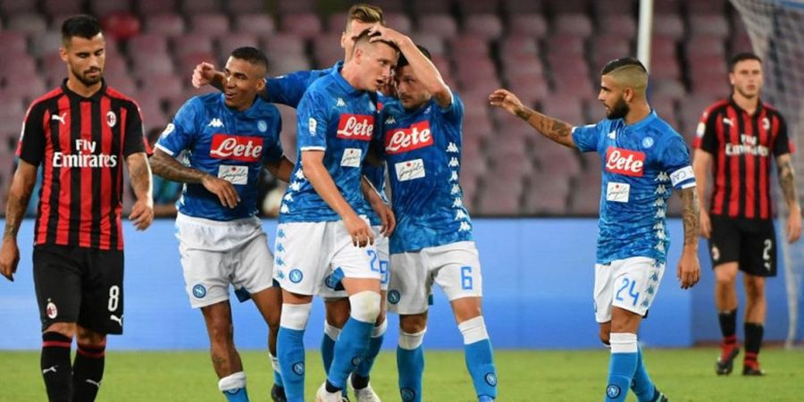 Hasil Liga Italia - Napoli Tekuk AC Milan 3-2 Setelah Tertinggal Dua Gol