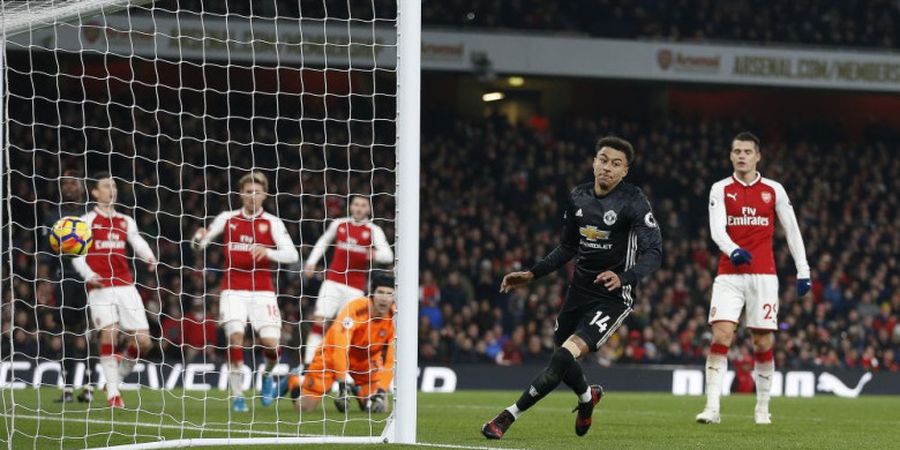 Hasil Akhir Arsenal Vs Manchester United - Cetak 3 Gol, Manchester United Akhiri Catatan 12 Kemenangan Kandang Arsenal