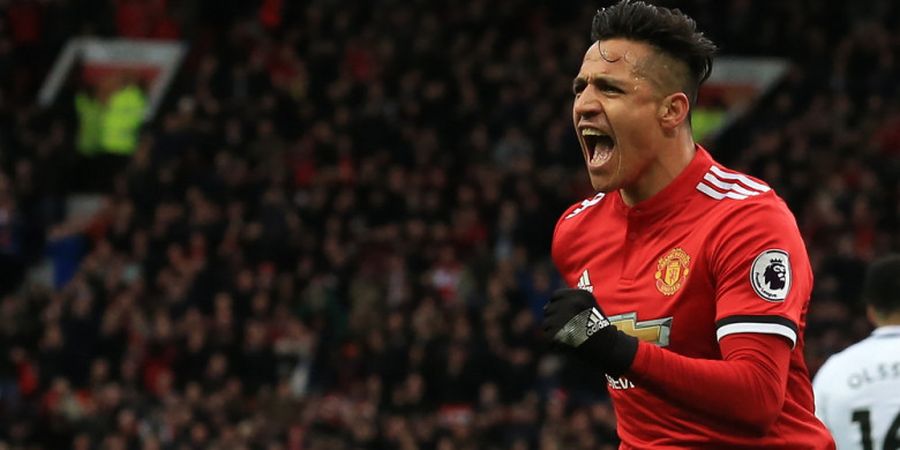 Alexis Sanchez Cetak Assist dan Gol ke Gawang Swansea, Manchester United Kembali Geser Liverpool