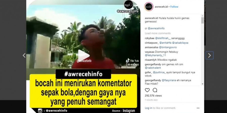 VIDEO - Ngakak, Tirukan Valentino Jebret Netizen Kira Bocah Ini Kesurupan