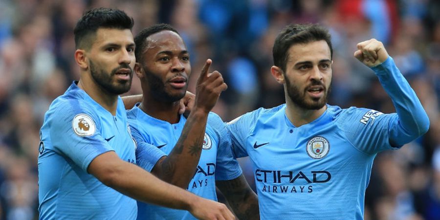 Manchester City Vs Brighton - Babak Pertama, Sterling Bawa The Citizens Unggul