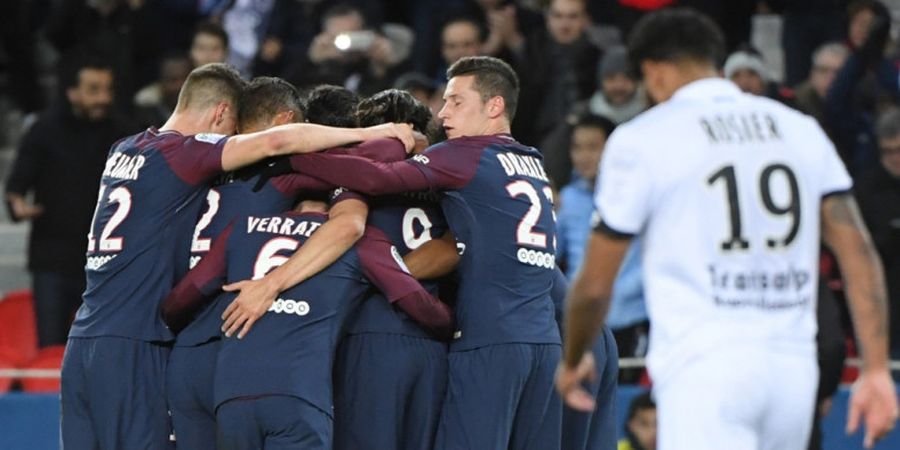 Hasil Liga Prancis - Neymar Cetak 4 Gol, Paris Saint-Germain Menang 8-0!