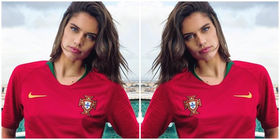 Dukung Portugal Saat Lawan Mesir, Model Victoria Secret Ini Punya Kecantikan yang Tak Terbantahkan