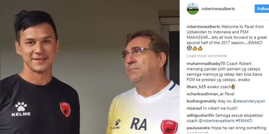 Robert Rene Posting di Instagram Bersama Pemain Uzbekistan, Inikah Striker Anyar PSM Makassar?