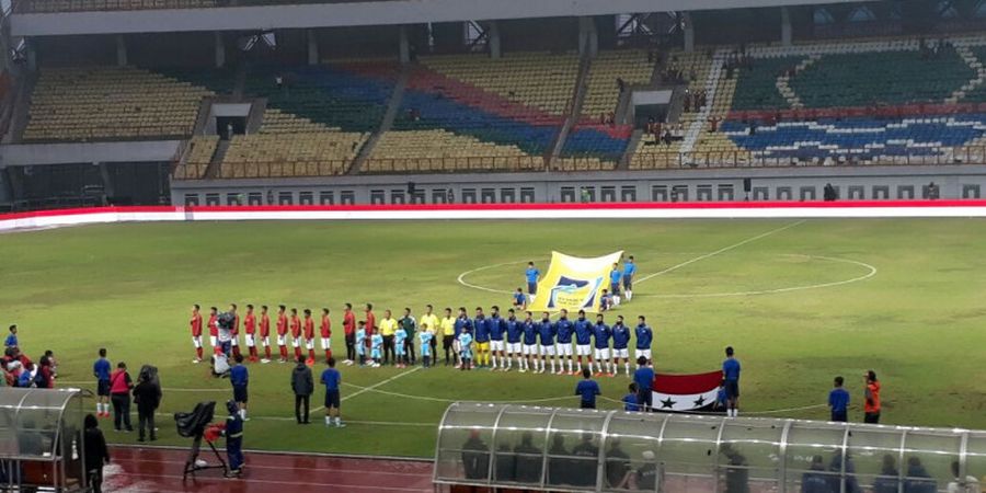 Timnas U-23 Vs Suriah - Saling Berbalas Gol Warnai Hasil Imbang Babak I