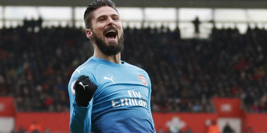 Kepala Olivier Giroud Selamatkan Wajah Arsenal di Kandang Southampton