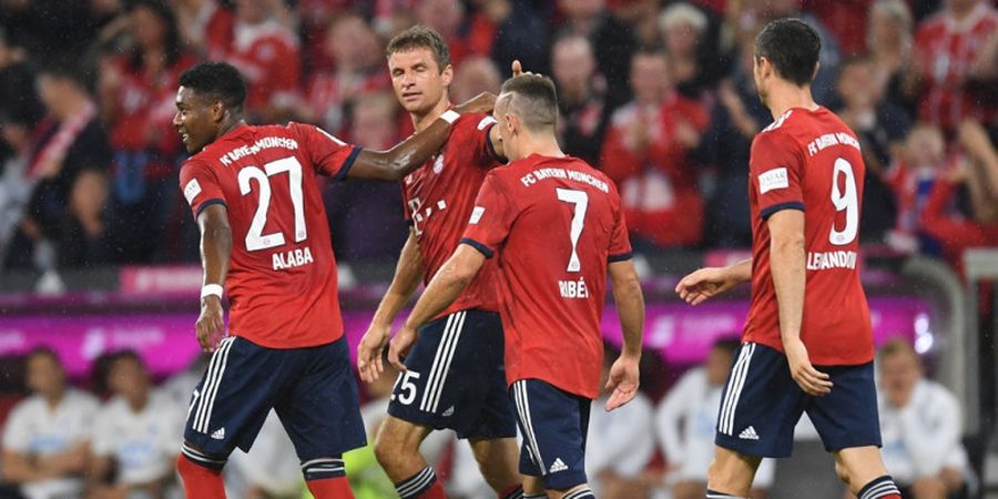 Bayern Muenchen Vs Hoffenheim - Tuan Rumah Unggul Tipis di Babak I