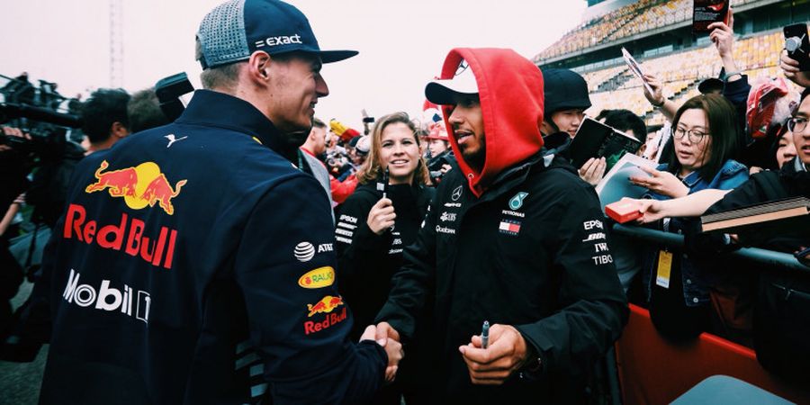 Ini Tanggapan Max Verstappen Setelah Bersalaman dengan Lewis Hamilton Sebelum Balapan di GP China