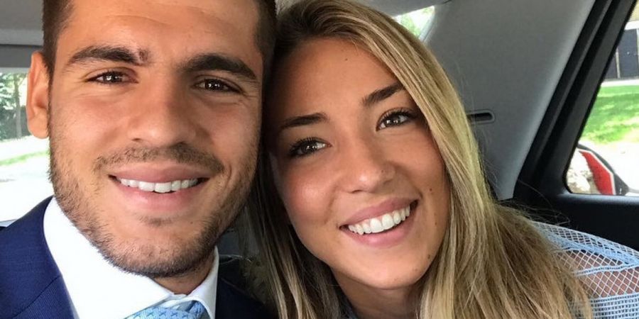 GALERI FOTO - Simak Potret Kemesraan Alvaro Morata Bersama Istrinya, Alice Campello