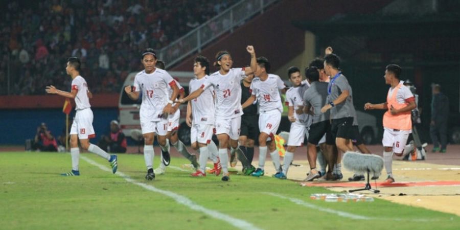 Di Babak Pertama, Timnas U-19 Indonesia Tertinggal 0-1 dari Filipina