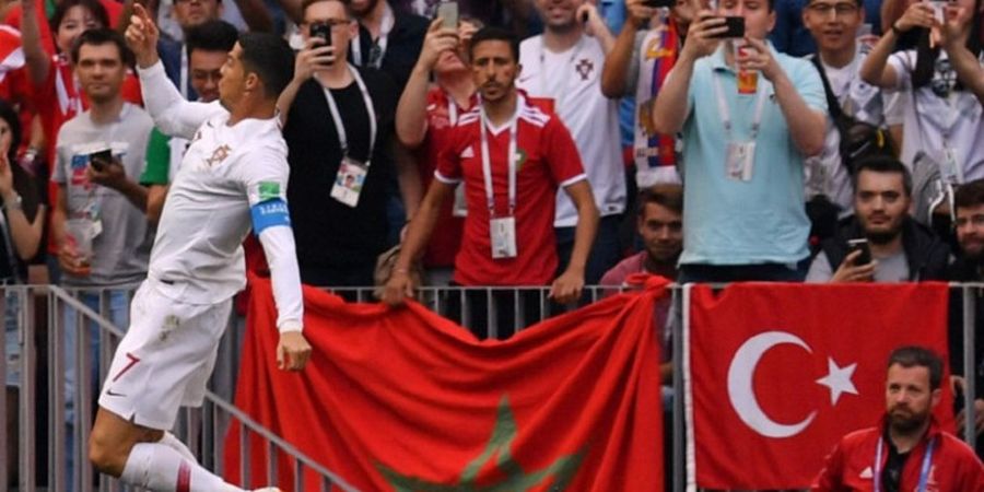 Tandukan Cristiano Ronaldo Jadikan Maroko Tim Pertama yang Tersingkir di Piala Dunia 2018