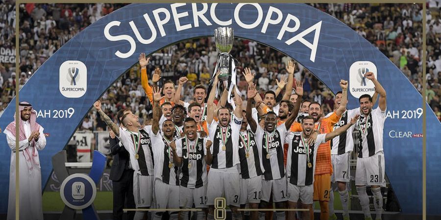 Tak Jadi Cetak Gol Salto, Cristiano Ronaldo Tetap Bawa Juventus Juara Piala Super Italia