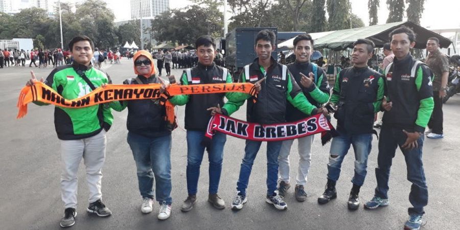 50 Pengemudi Ojek Online Tinggalkan Penumpang demi Persija Jakarta