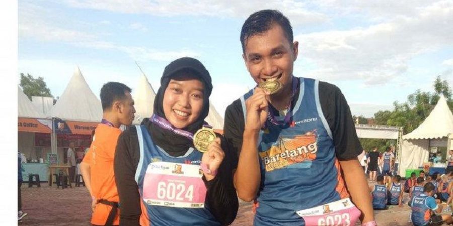 Barelang Marathon 2018 - Antusiasme Dini Mengikuti Ajang Lari Bersama Saudara dan Rekannya