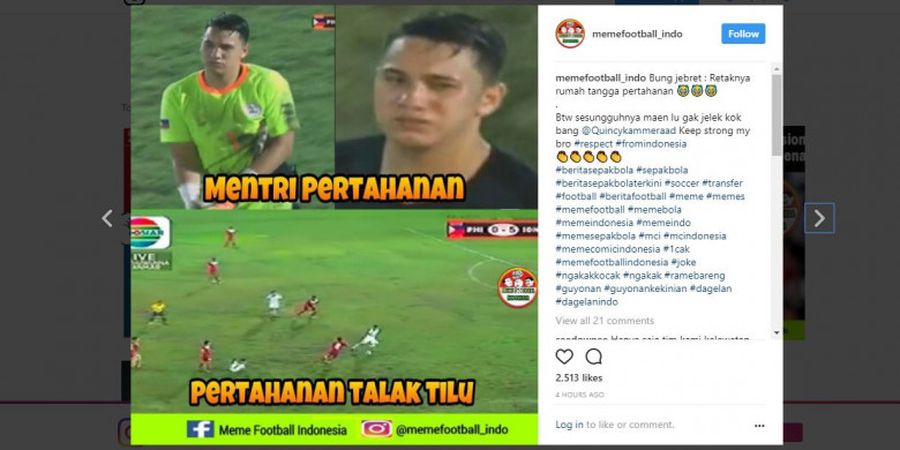 7 Meme Laga Indonesia Vs Filipina Ini Bikin Pengen Ngakak, tetapi Ga Tega