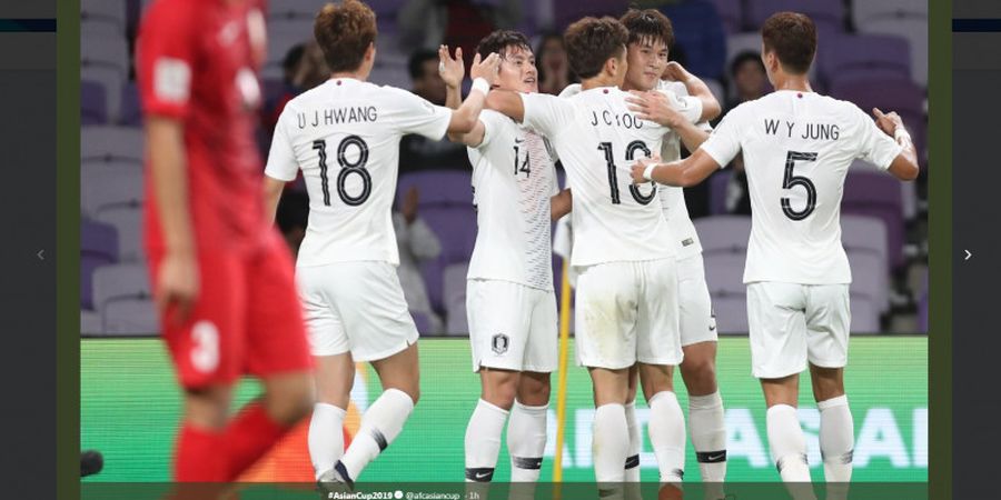 Hasil Piala Asia - Cetak Gol Sundulan Keras, Kepala Bek Korea Selatan Ditepuk 4 Kali