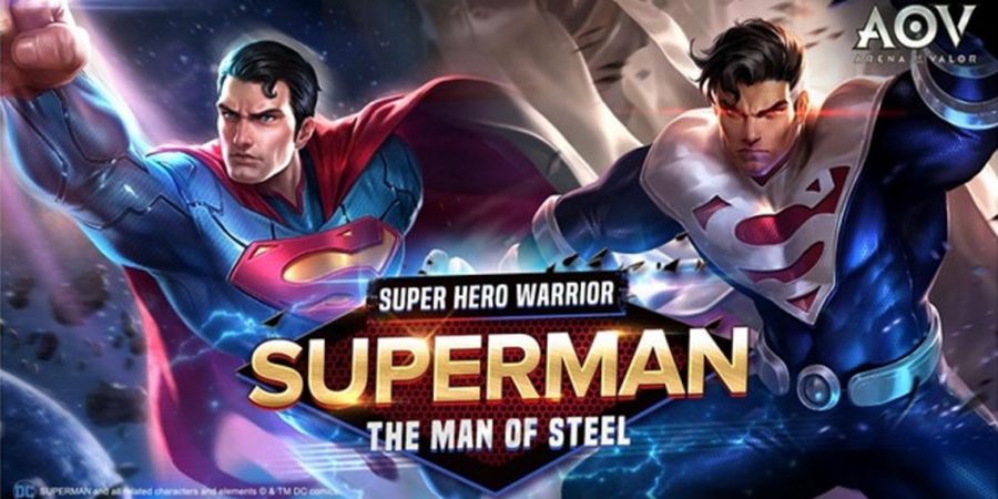 Superman Resmi Hadir di Garena AOV dengan Enam Jenis Skill Berbeda