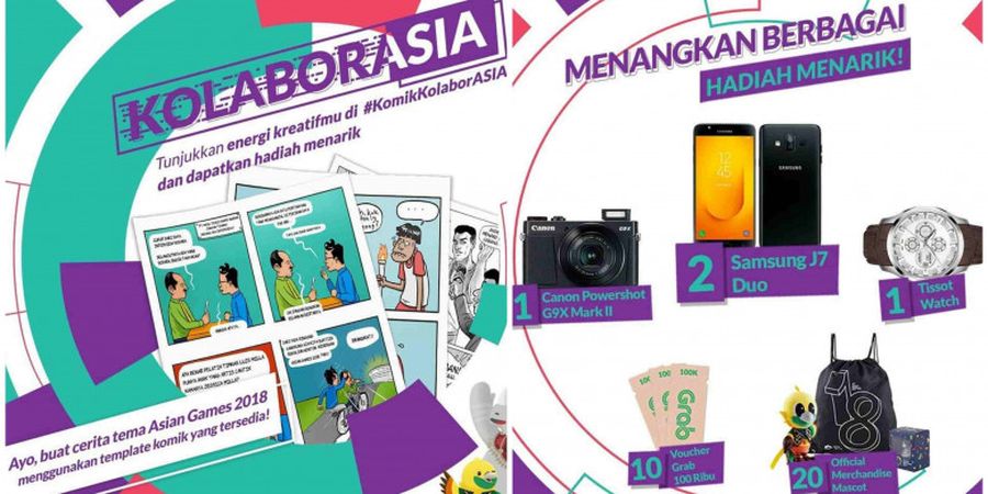 Yuk, Ikut Kompetisi Bikin Komik Tema Asian Games 2018, Dapatkan Hadiah Menarik!