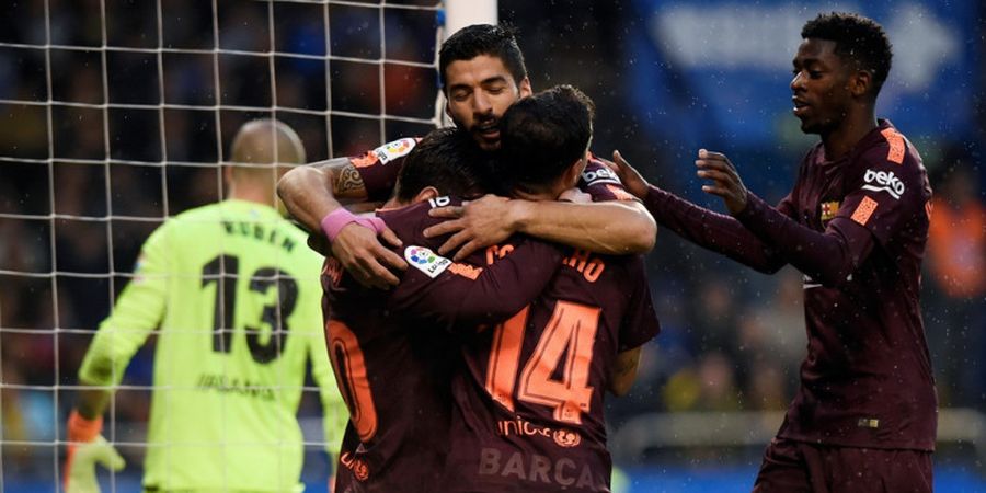 Bromance! Kompaknya Lionel Messi dan Luis Suarez Bikin Gol