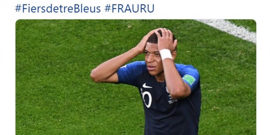 Prancis Vs Uruguay - Kylian Mbappe Cedera Bahu, Skor Seri pada Babak Pertama