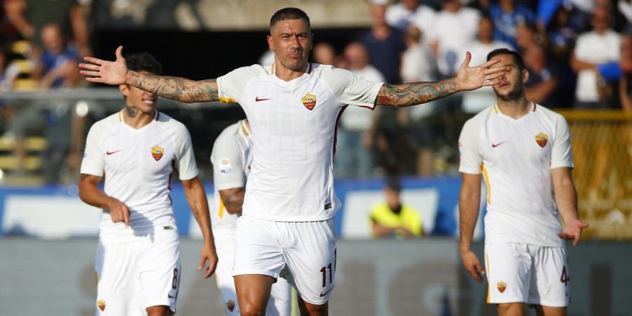 Babak Pertama, Aleksandar Kolarov Bawa AS Roma Unggul Sementara atas Atalanta