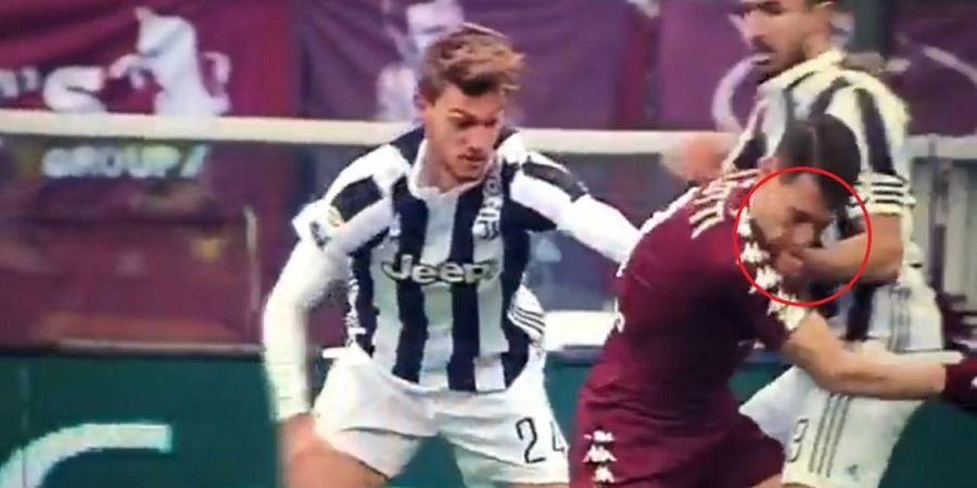 VIDEO - Bintang Juventus Ketahuan Jotos Muka Andrea Belotti