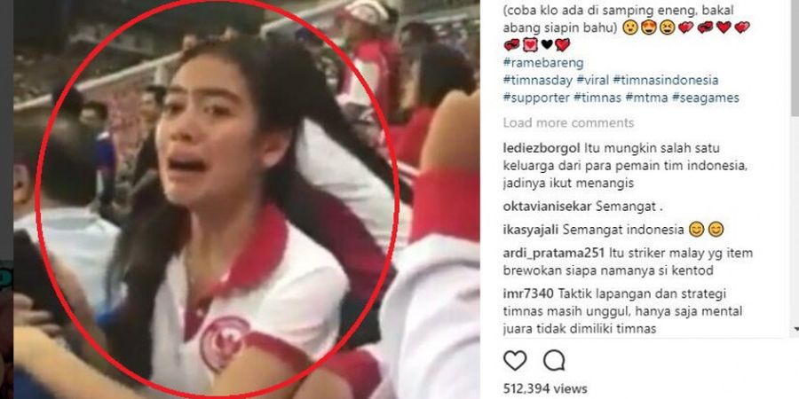 VIDEO - Mengharukan! Wanita Cantik Ini Menangis Saat Menjadi Saksi Mata Kekalahan Timnas Indonesia  