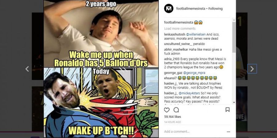 Jadi Figur Paling Dibenci Gara-gara Ballon d'Or, Cristiano Ronaldo Malah Panen Meme Lucu